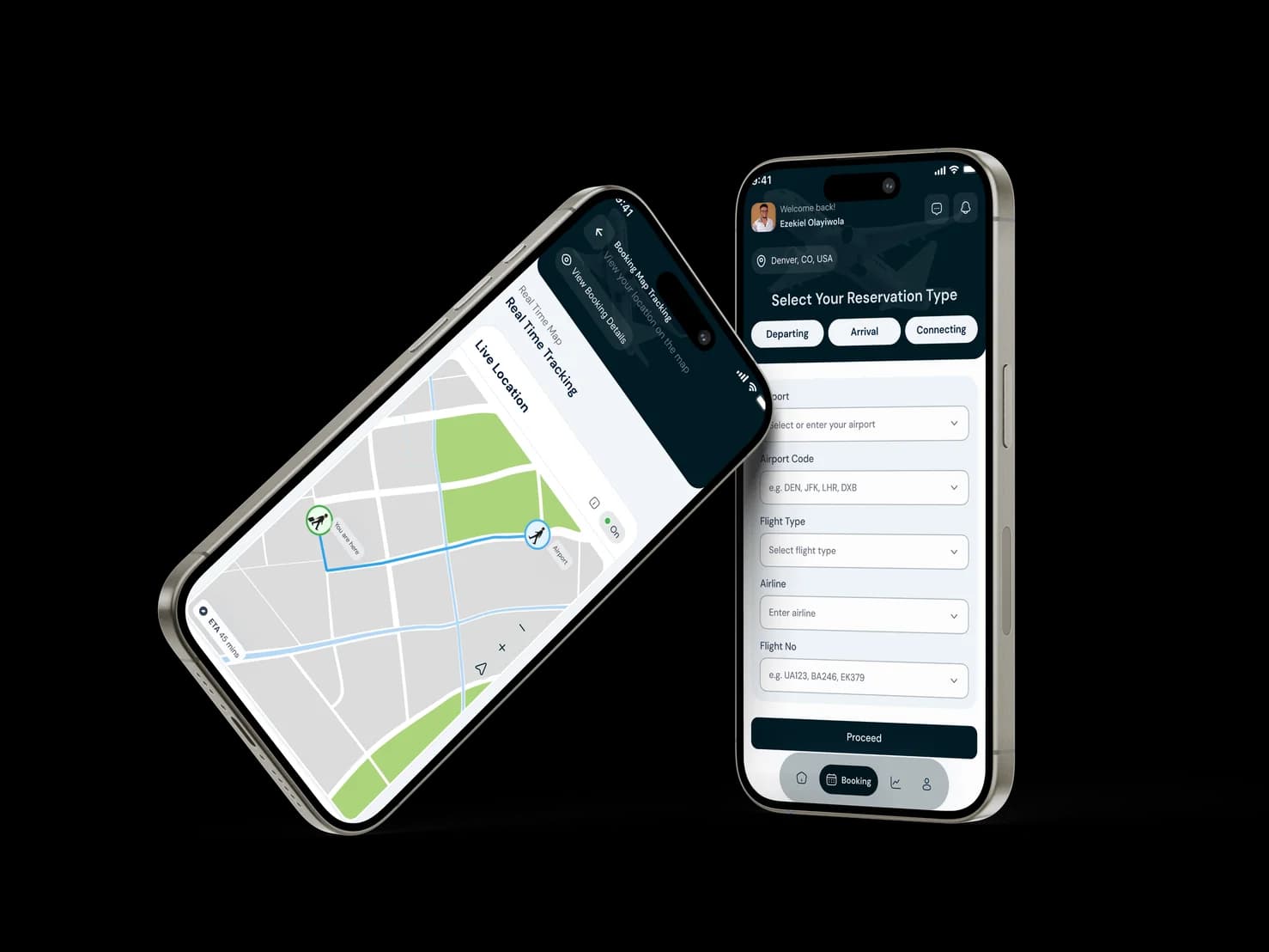 The Worldwide Greeter app showing live greeter tracking and a booking form